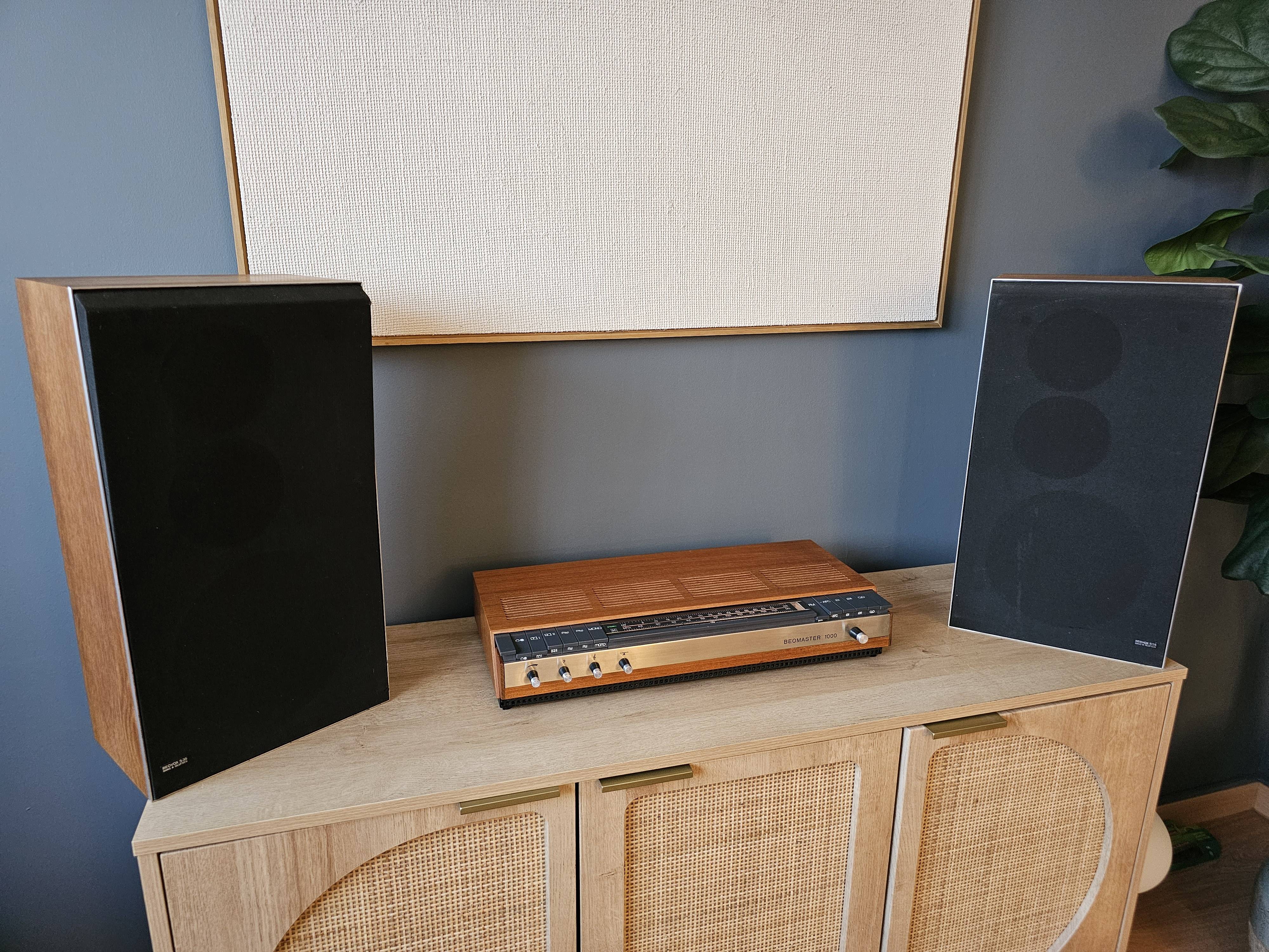 Bang & Olufsen BEOMASTER 1000 with the two original BEOVOX S35 speakers — photo 1