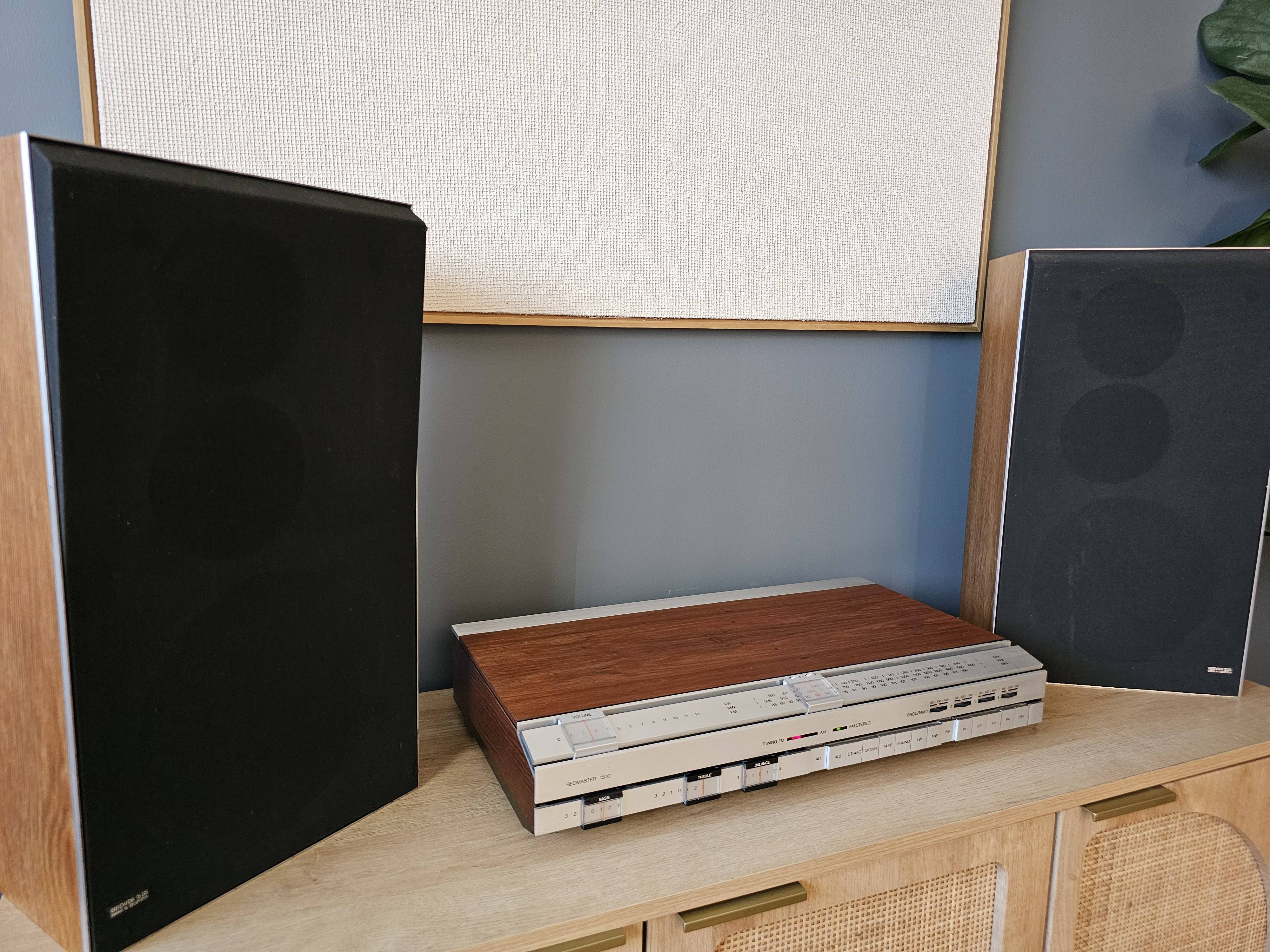 Bang & Olufsen BEOMASTER 1500 with the two original speakers — photo 1