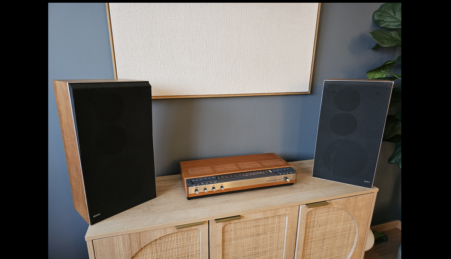 Bang & Olufsen BEOMASTER 1000 with the two original BEOVOX S35 speakers